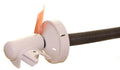 White Dometic 9100 Left Hand Torsion Arm Assembly - Side Detail View | United RV Parts