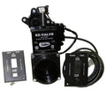 Black Valterra EZ Valve Electric Waste Valve E40B-8 Complete Kit - Front View | United RV Parts