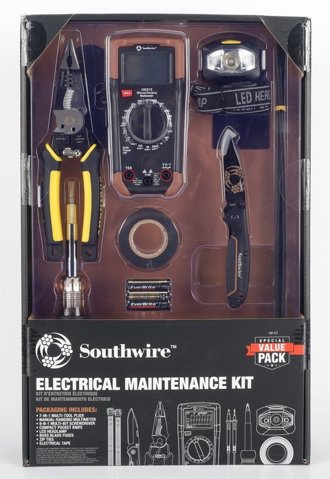 Southwire RV Electrical Tool Kit in Clear Packaging - Front Detail | United RV Parts