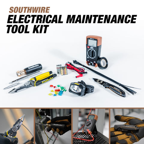 Southwire Electrical Tool Kit Lifestyle Usage Infographic - White Background | United RV Parts