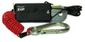 Black Fastway ZIP Breakaway Switch with Red Coiled Cable - Detail View | United RV Parts