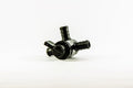 Black Flair-It EcoPoly 1/2" Barb 3-Way Bypass Valve 29910 RV Plumbing Fitting - Profile View | United RV Parts