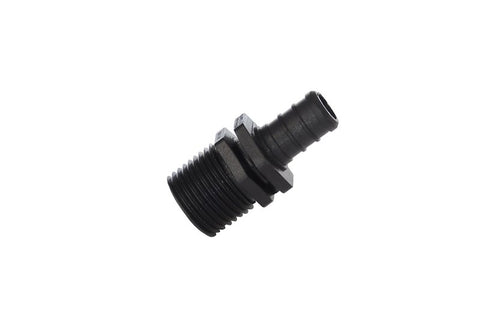 Black Plastic Flair-It 29842 EcoPoly 1/2" MPT Threaded Adapter - Side Profile | United RV Parts