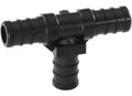 Black Plastic Flair-It 29820 EcoPoly 1/2in Barbed Tee PEX Coupler - Angled Front View | United RV Parts