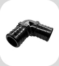 Black Flair-It PEXLOCK 1/2" 90° PEX Elbow Fitting - Angled Side View | United RV Parts