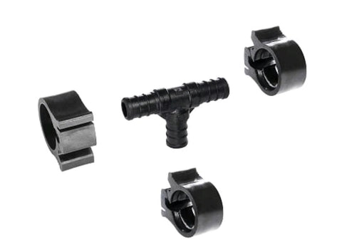 Flair-It PEXLOCK 1/2" Tee 30820 with Three Lock Clips - Complete Kit View | United RV Parts