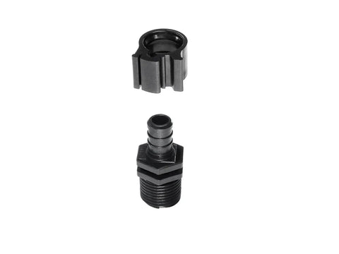 Black Plastic Flair-It PEXLOCK 1/2" MPT x Barb Male Adapter 30842 - Exploded Parts View | United RV Parts