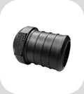 Black Plastic Flair-It PEXLOCK 1/2" PEX Plug 30863 - Front Opening Detail | United RV Parts