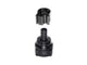 Black Plastic Flair-It PEXLOCK 1/2" PEX Swivel Coupling 30873 - Top-Down Angle View | United RV Parts