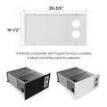 Fogatti Furnace Door Panel RFWD-1121 Dimensions 20-3/5 x 10-1/2 in. - Black and White Options | United RV Parts
