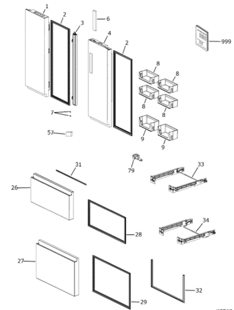 GE Appliances | Refrigerator Display Panel | WR55X28540 | For HRF15