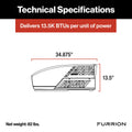Furrion Chill HE Technical Specifications - 13.5K BTU with Dimensions Diagram | United RV Parts
