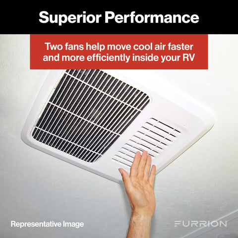 RV Interior Ceiling Vent - Superior Performance with Dual Fan System | United RV Parts