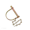Zinc Plated Steel Coupler Lock Pin 5/16 x 2-1/2 with Safety Chain - Product View | United RV Parts
