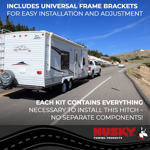 Complete Hitch Kit Installation - Truck Towing RV on Road | United RV Parts