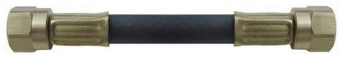 Black Rubber LP Gas Thermal Pigtail Hose 3/8 FFS x 3/8 FFS 48-Inch - Full Length View | United RV Parts