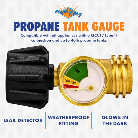 Flame King Propane Tank Gauge Compatibility Chart - Features Overview | United RV Parts