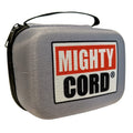 Grey Hard Shell Mighty Cord RV Circuit Tester Carrying Case - Logo Detail View | United RV Parts