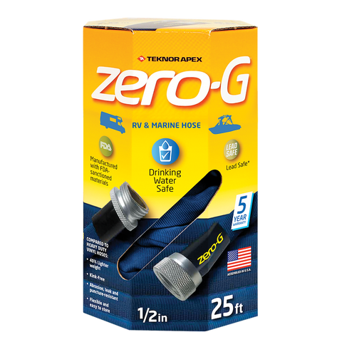 Teknor Apex Zero-G RV Marine Hose 25ft Packaging - Front View | United RV Parts
