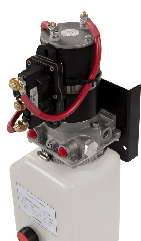 Black Motor Hydraulic Pump Assembly Right Side View | United RV Parts