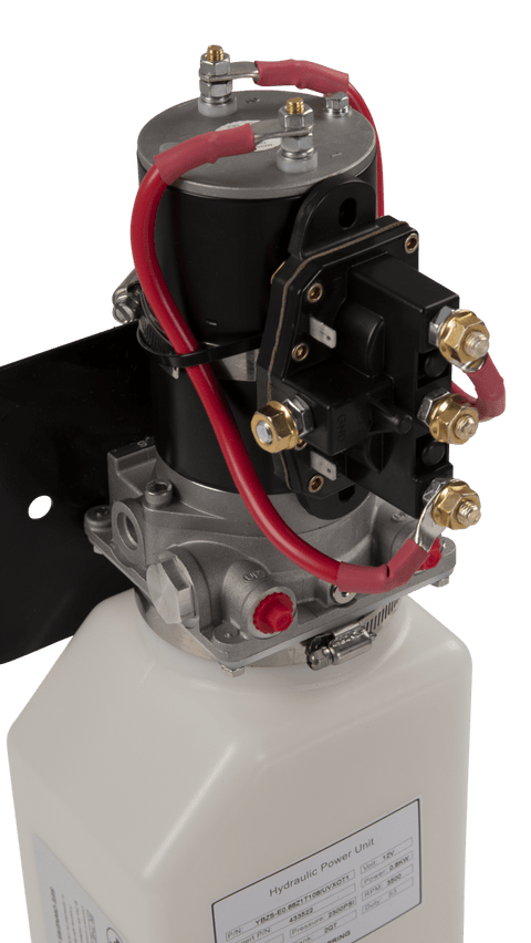 Red Hydraulic Lines Connection Detail Left Angle | United RV Parts