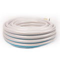 White Braided AquaFlex RV Drinking Water Hose 25ft Coiled - Side Angle | United RV Parts