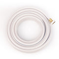 White Braided AquaFlex RV Drinking Water Hose 50ft Coiled - Top View | United RV Parts