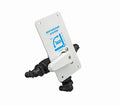 White B&B Molders Winterizing Diverter Valve 94230 with Black Fittings - Angle View | United RV Parts
