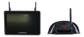 Furrion Vision S+ 7 Inch Monitor and Black Sharkfin Camera - Side View | United RV Parts