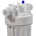 Valterra AquaFRESH RV Water Filter Housing - Close-Up Inlet Port & Cap Detail | United RV Parts