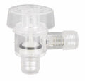 White Plastic RV Check Valve Vacuum Breaker A10-3050 - Side View | United RV Parts