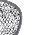 Silver Reflective Material Close-Up Detail - Textured Surface | United RV Parts