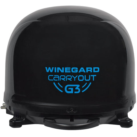 Black Winegard Carryout G3 RV Satellite Dish - Front View | United RV Parts