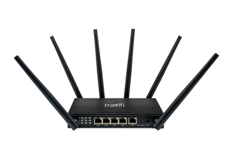 TravlFi Journey XTR Router - Front View with Branding | United RV Parts