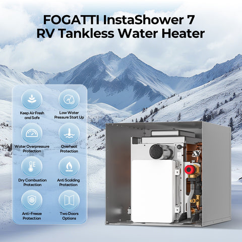 Fogatti | RV Tankless Water Heater | INSTASHOWER7 | FS07B1S | 48,000 BTU