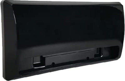 Black Hengs RV Range Exhaust Vent Cover J116BK - Exterior View | United RV Parts