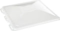 White Jensen RV Roof Vent Cover J7291RWH-C - Angled View | United RV Parts