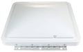 White Fantastic Fan Lid with Mounting Hardware - Front View | United RV Parts