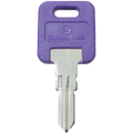 Purple Global Link GL-KEY-BLANK Brass Key - Front View | United RV Parts