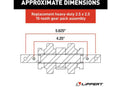 Lippert 123356 18-Tooth Spur Gear Dimensions Diagram - 6.375in x 4in RV Slide-Out Part | United RV Parts