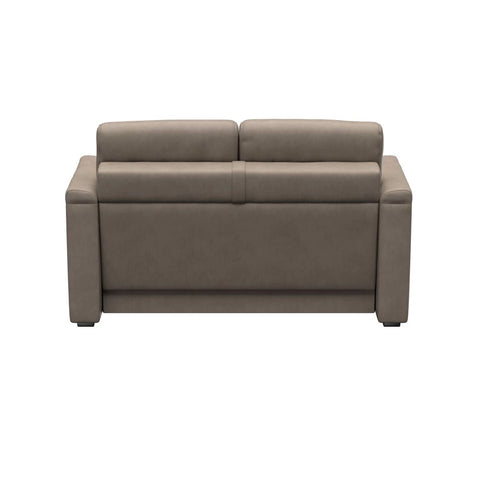 Driftwood Vinyl RV Click-back Sofa - Back View | United RV Parts