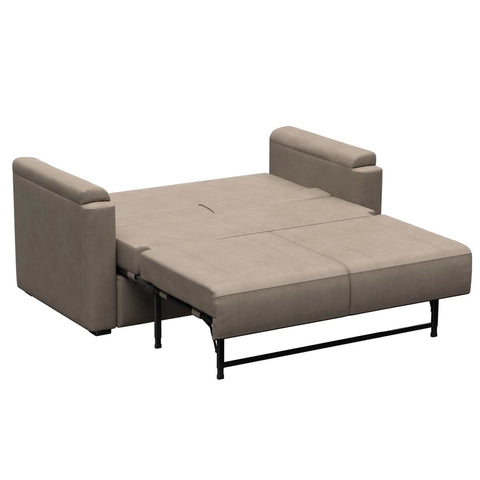 Driftwood Click-back Sleeper Sofa Fully Extended - Bed Position | United RV Parts