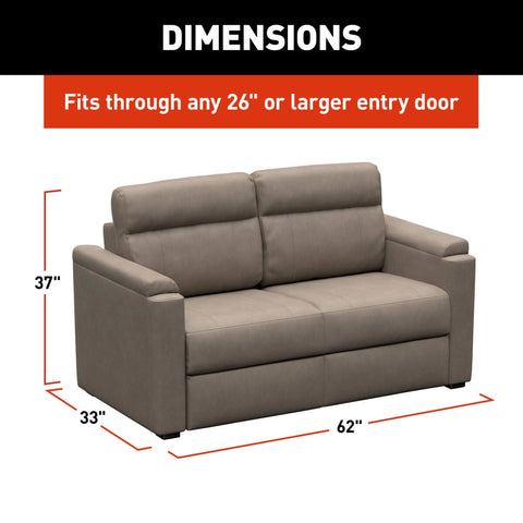 RV Sleeper Sofa Dimensions Chart - 62 Inch Installation Guide | United RV Parts