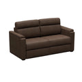 Brown Satula PolyHyde Lippert Heritage Series 68" Click-Back RV Sleeper Sofa - Front Angle View | United RV Parts
