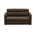 Brown Satula PolyHyde Lippert Heritage Series 68" RV Click-Back Sleeper Sofa - Front View | United RV Parts