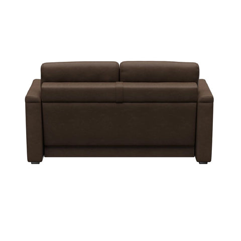Brown Satula PolyHyde Lippert Heritage Series 68" RV Click-Back Sleeper Sofa - Rear View | United RV Parts