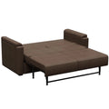 Brown Satula Lippert Heritage Series RV Sleeper Sofa Fully Extended Bed Position - Steel Frame Detail | United RV Parts