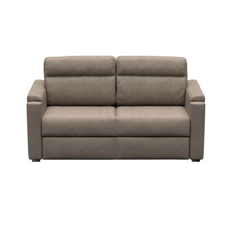 Driftwood PolyHyde Vinyl RV Clickback Sleeper Sofa 68in - Front View | United RV Parts
