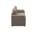 Driftwood PolyHyde Vinyl RV Clickback Sleeper Sofa 68in - Side Profile View | United RV Parts