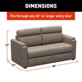 Lippert Heritage Series Clickback Sofa Dimensions - 68W x 33D x 37H Fits 26in RV Door | United RV Parts